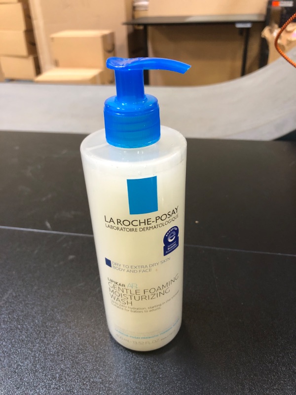 Photo 2 of La Roche-Posay Lipikar AP+ Gentle Foaming Moisturizing Wash | Shea Butter + Niacinamide + Glycerin | Moisturizing Body Wash & Face Wash For Dry Skin | National Eczema Association Accepted | Soap Free
