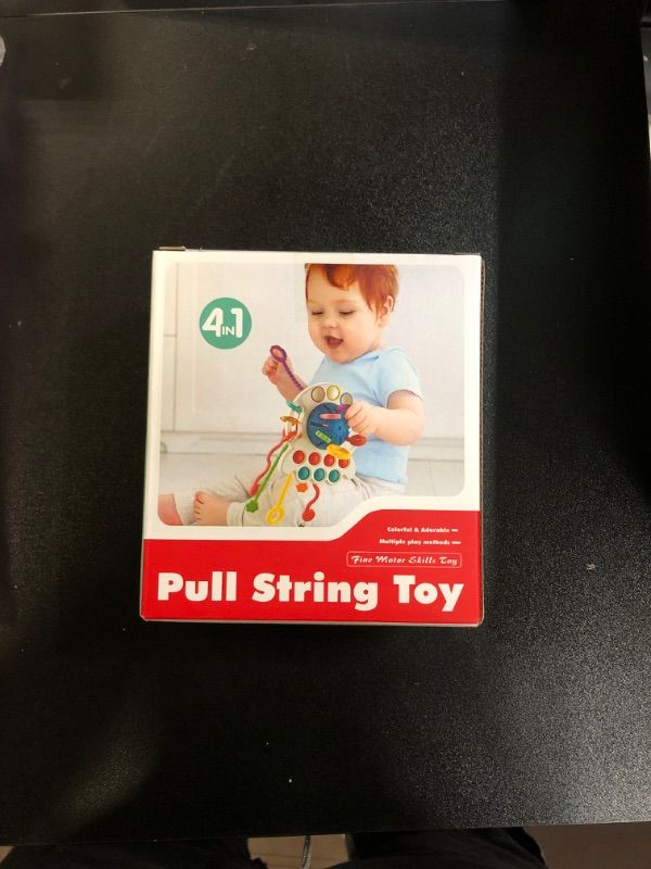 Photo 1 of AEROQUEST Montessori Toys for 6-12-18 Months, Baby Sensory Toys for Boys and Girls, Montessori Pull String Airplane Travel Toys for Baby, Learning & Educational Toy Birthday Gifts for Infant Boys Girl Ivory Medium