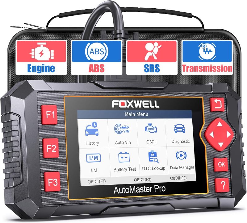 Photo 1 of 2023 Newest FOXWELL NT604 OBD2 Scanner ABS SRS, Check Engine Code Reader with Airbag Scanner, Transmission Code Reader Car Diagnostic Tool with Battery Test, English/Spanish Ver (unable to test)