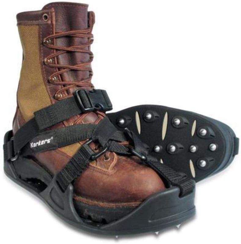 Photo 1 of KORKERS WorkTrax with Regular Push-Through Steel Spikes Cleats (IA5101-WEBY)
SIZE XL 