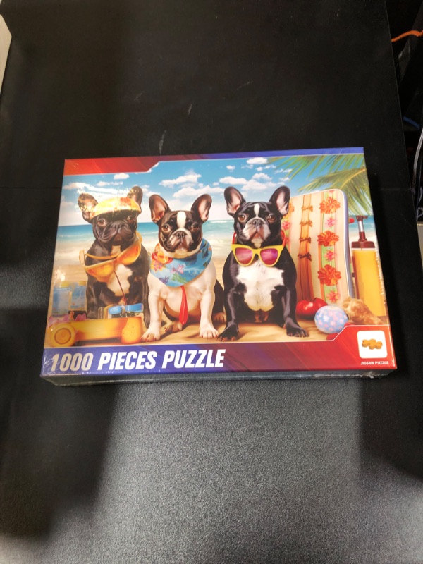 Photo 3 of 1000 Piece Puzzle for Adults - Dogs at The Beach