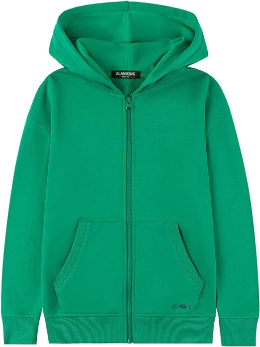 Photo 1 of ALAVIKING Kids Soft Brushed Fleece Zip Up Hoodie Casual Athletic Hooded Sweatshirts for Boys and Girls 
SIZE XS
