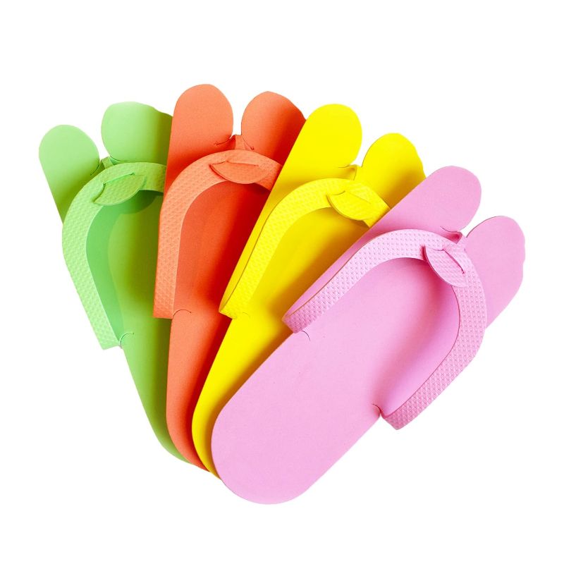 Photo 1 of 12 Pairs Eva Disposable Pedicure Slippers Anti-Slip Party Pack ZMOI Collection
