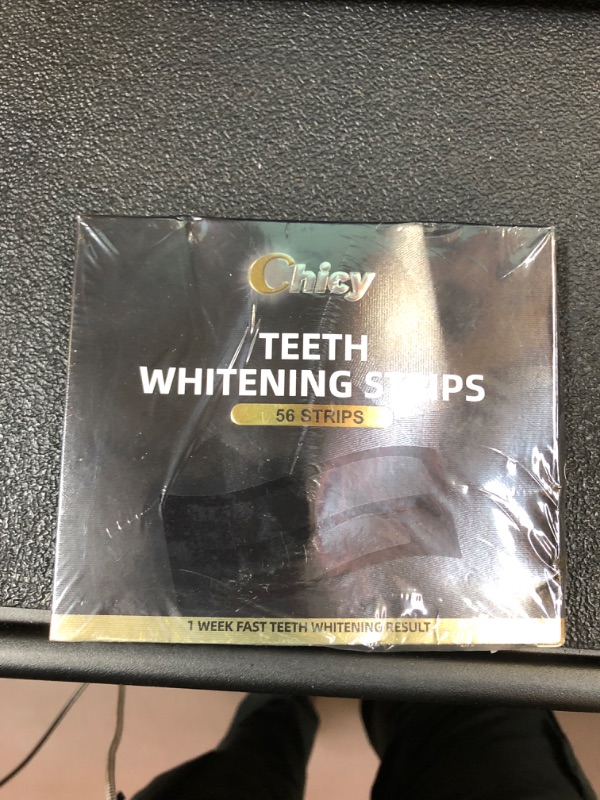 Photo 2 of Teeth Whitening Strips - 56 Whitening Strips for Sensitive Teeth - Non-Slip Teeth Whitening Kit with Dry Non-Toxic Design - Quick Teeth Whitener of Coffee, Wine Stains - Safe Teeth Whitening Products