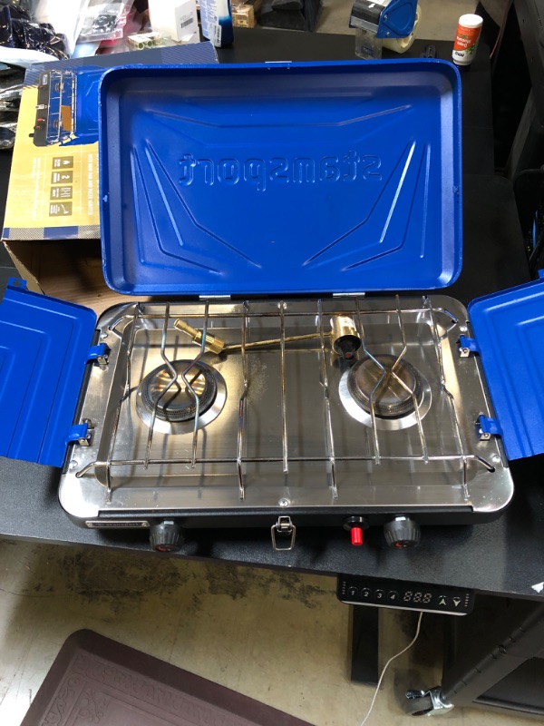 Photo 4 of Stansport High Output Propane Stove with Piezo Igniter Blue (USED)