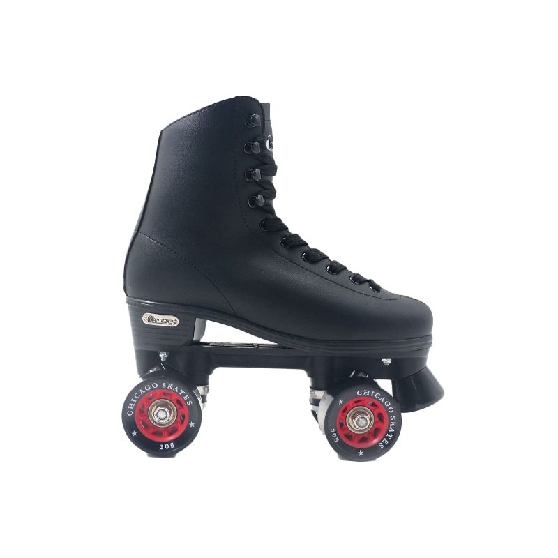 Photo 1 of Chicago Classic Men's Rink Skates
size  9 (major damage to wheels)