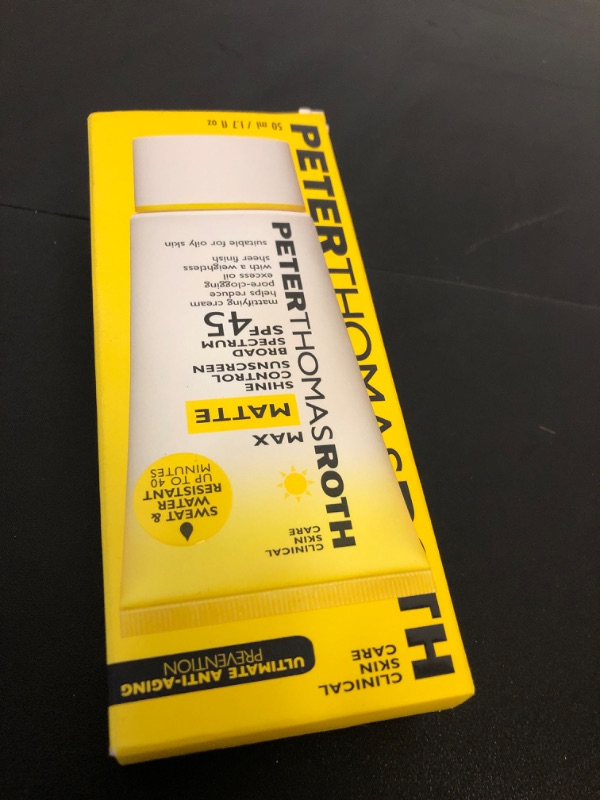 Photo 2 of Peter Thomas Roth | Max Clear Invisible Priming Sunscreen Broad Spectrum SPF 45 | Makeup Primer with SPF, Water-Resistant Sunscreen Gel with Silky Finish, 1.7 fl. oz.