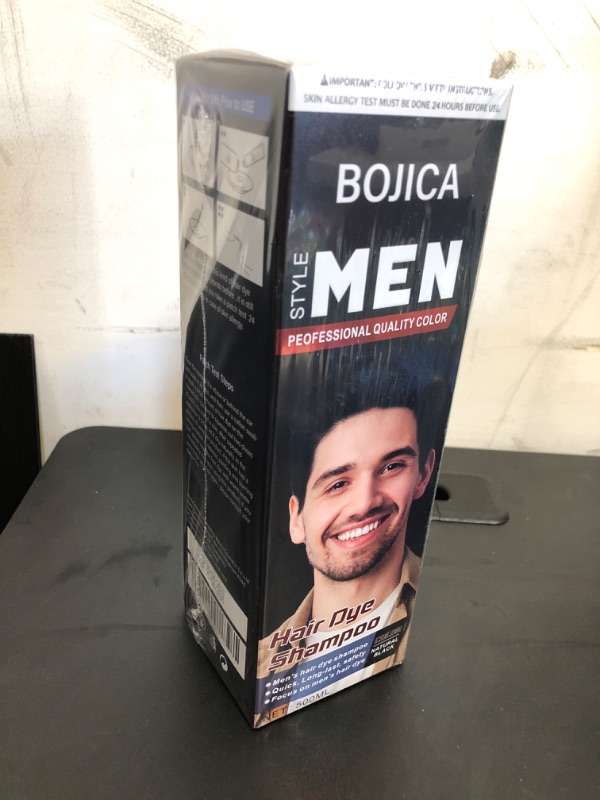 Photo 1 of BOJICA Black Hair Dye Shampoo for Women&Men, Permanent Hair Color Shampoo for Gray Hair, 100% Coverage Color Shampoo Hair Dye, Herbal Ingredients