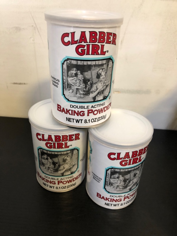 Photo 2 of 3Pack Clabber Girl Double Acting Baking Powder, 8.1 Ounce 8.1 Ounce