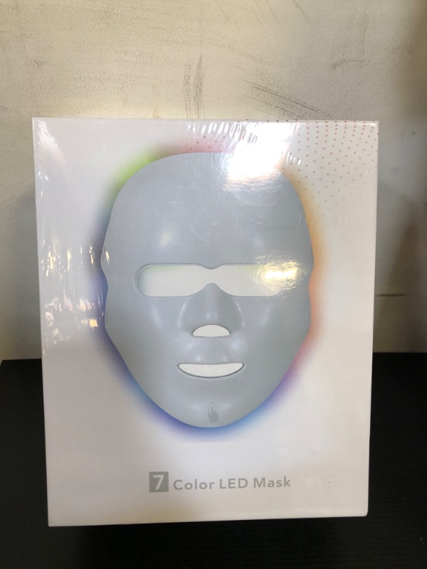 Photo 2 of Aimeryup 7-Color LED Face Mask Light Therapy, Home Skin Care, Rejuvenation Photon Facial Mask, Improves Skin Issues, Improves Mask for Wrinkles, Anti-Aging