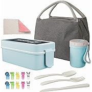 Photo 1 of ZMYGOLON Bento Lunch Box for Kids,Lunch Bento Box Container Leak Proof for Kids,Stackable Lunch Containers with 3 Compartments and Lunch Bag