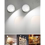 Photo 1 of Jefedana Rechargeable Wall Sconces Set of 2, Wireless Wall Sconces Battery Operated with Remote, Motion Sensor Reading Light Picture Light Wall Lights