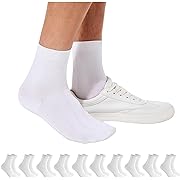 Photo 1 of VEEAMON Cotton Socks Ice Silk Ankle-Length-Socks Comfortable Breathable [10 Pairs Pack]