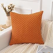 Photo 1 of 1piece UGASA Soft Corduroy Decorative Pillow Cover 18x18 Inch Boho Striped Throw Pillow Cover 