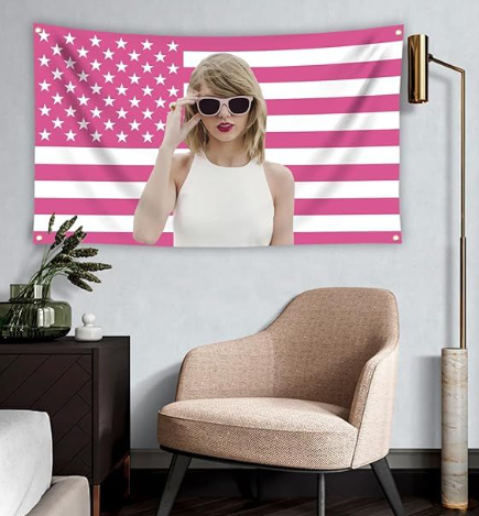Photo 1 of 3X5Ft Taylor Pink America Tapestry  Decor