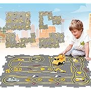 Photo 1 of Blueyak Puzzles Racer Car Track Play Set? Toddler Puzzle DIY Assembling Electric Trolley Construction Toys 