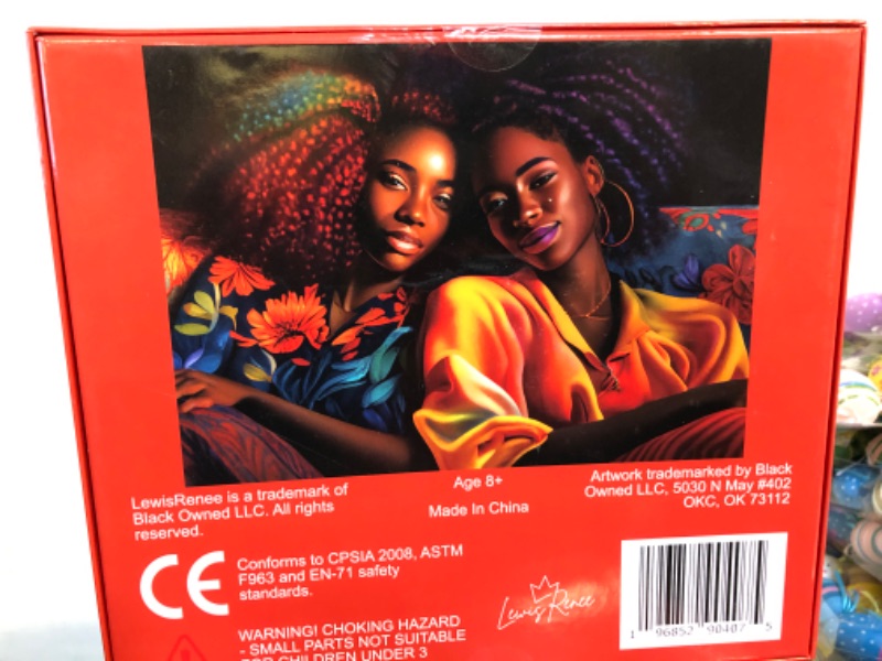 Photo 2 of 1000 Piece Puzzle for Adults Children, African American Black Woman, Puzzle by LewisRenee (Sisters)