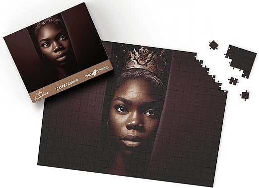 Photo 1 of 1000 Piece Puzzle for Adults Children, African American Black Woman, Puzzle by LewisRenee (Secret Queen)