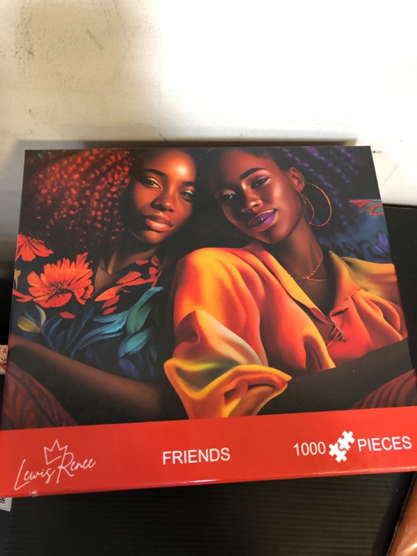 Photo 1 of 1000 Piece Puzzle for Adults Children, African American Black Woman, Puzzle by LewisRenee (Sisters)