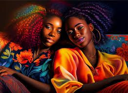 Photo 1 of 1000 Piece Puzzle for Adults Children, African American Black Woman, Puzzle by LewisRenee (Sisters)