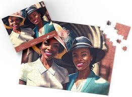 Photo 1 of 1000 Piece Puzzle for Adults Children, African American Black Woman, Puzzle by LewisRenee 