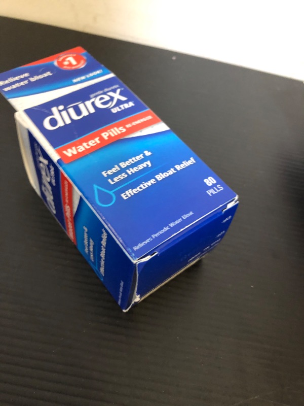 Photo 2 of exp date 03/2024--Diurex Ultra Re-Energizing Water Pills - Relieve Water Bloat - Feel Better & Less Heavy - 80 Count