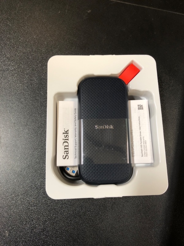 Photo 3 of SanDisk 1TB Portable SSD - Up to 800MB/s, USB-C, USB 3.2 Gen 2, Updated Firmware - External Solid State Drive - SDSSDE30-1T00-G26 New Generation 1TB