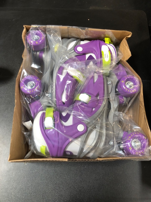 Photo 1 of CHICAGO Kids Adjustable Quad Roller Skates Medium Purple/Silver
SIZE 1-4