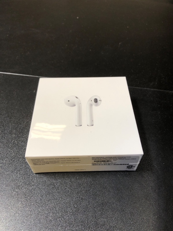 Photo 5 of Apple AirPods (2nd Generation) MV7N2AM/a with Charging Case - Stereo - Wireless - Bluetooth - Earbud - Binaural - in-ear
(FACTORY SEALED)