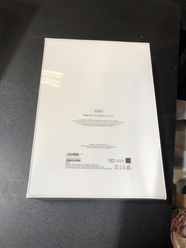Photo 1 of Apple iPad (9th Generation): with A13 Bionic chip, 10.2-inch Retina Display, 64GB, Wi-Fi, 12MP front/8MP Back Camera, Touch ID, All-Day Battery Life – Silver
 N(FACTORY SEALED)
