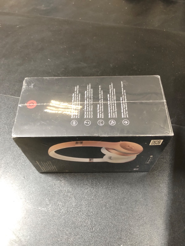 Photo 5 of Beats Solo3 Wireless On-Ear Headphones - Apple W1 Headphone Chip, Class 1 Bluetooth, 40 Hours of Listening Time, Built-in Microphone - Rose Gold  (FACTORY SEALED)