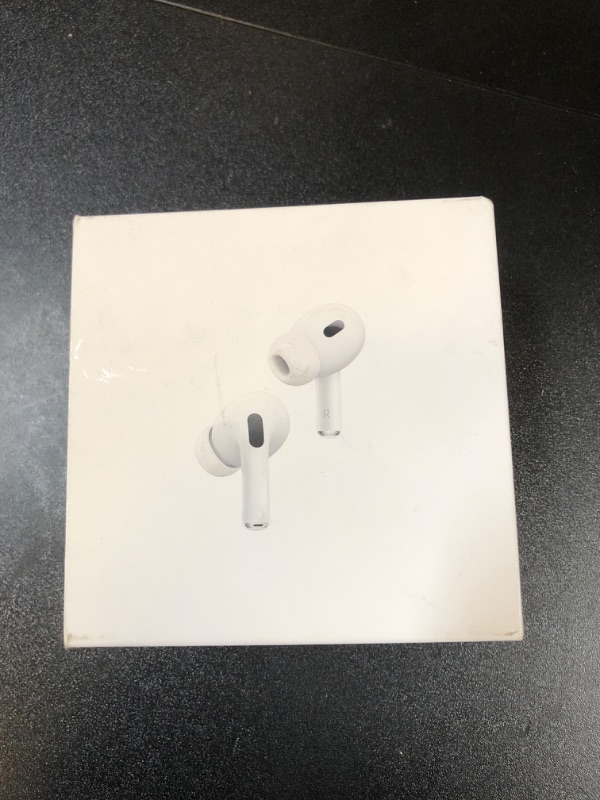 Photo 4 of Apple AirPods Pro (2nd Generation) Wireless Ear Buds with USB-C Charging, Up to 2X More Active Noise Cancelling Bluetooth Headphones, Transparency Mode, Adaptive Audio, Personalized Spatial Audio USB-C  (FACTORY SEALED)