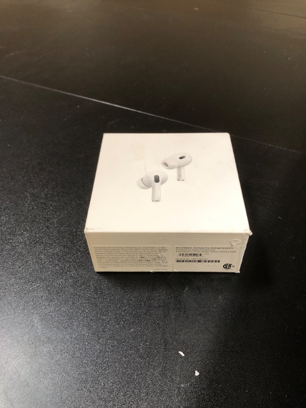 Photo 7 of Apple AirPods Pro (2nd Generation) Wireless Ear Buds with USB-C Charging, Up to 2X More Active Noise Cancelling Bluetooth Headphones, Transparency Mode, Adaptive Audio, Personalized Spatial Audio USB-C  (FACTORY SEALED)