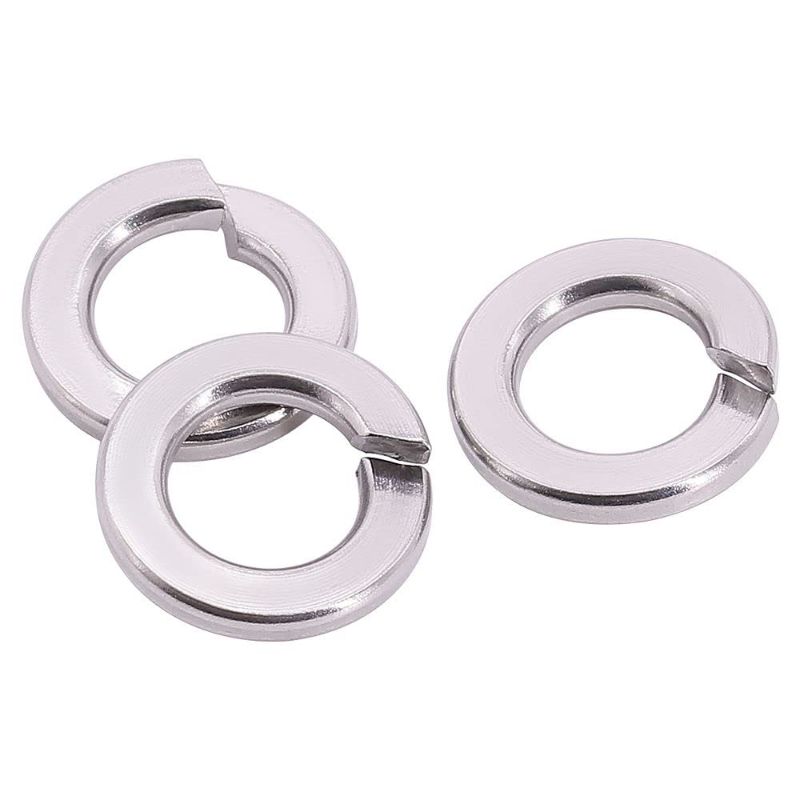 Photo 1 of #10 (100 pcs) Stainless Steel Spring Lock Washers, 304 Stainless Steel 18/8 Regular helical Spring Lock washers, ASME/ANSI B18.21.1
