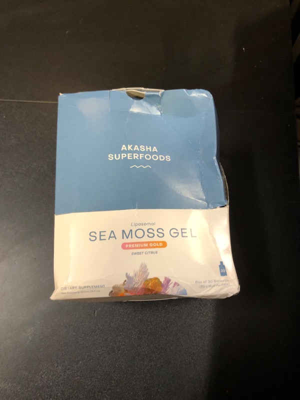 Photo 2 of Akasha Superfoods Organic Irish Sea Moss Gel - 30x15ml Sachets I Liposomal Seamoss, On-The-Go Raw Vitamins for Digestion, Immunity, Healthy Skin & Hair, Maximized Nutrient Absorption, Vegan Supplement EXP 12/2024