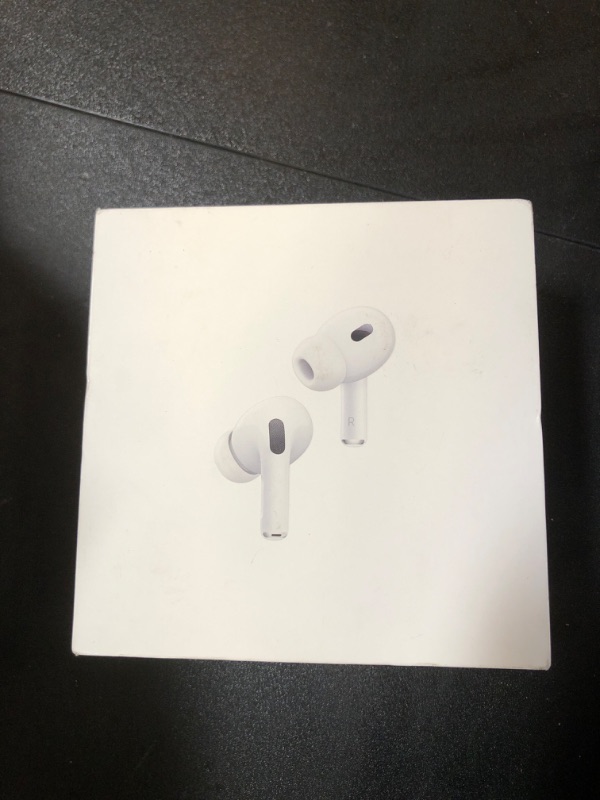 Photo 2 of Apple AirPods Pro (2nd Generation) Wireless Ear Buds with USB-C Charging, Up to 2X More Active Noise Cancelling Bluetooth Headphones, Transparency Mode, Adaptive Audio, Personalized Spatial Audio (FACTORY SEALED)