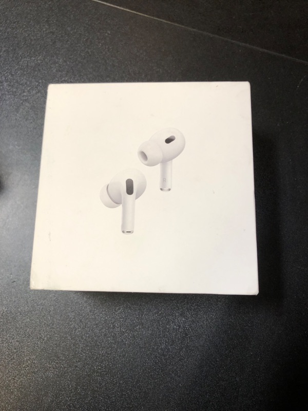 Photo 2 of Apple AirPods Pro (2nd Generation) Wireless Ear Buds with USB-C Charging, Up to 2X More Active Noise Cancelling Bluetooth Headphones, Transparency Mode, Adaptive Audio, Personalized Spatial Audio (FACTORY SEALED)