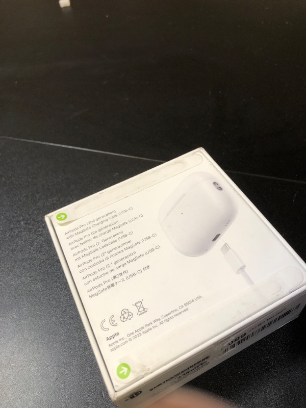 Photo 6 of Apple AirPods Pro (2nd Generation) Wireless Ear Buds with USB-C Charging, Up to 2X More Active Noise Cancelling Bluetooth Headphones, Transparency Mode, Adaptive Audio, Personalized Spatial Audio (FACTORY SEALED)