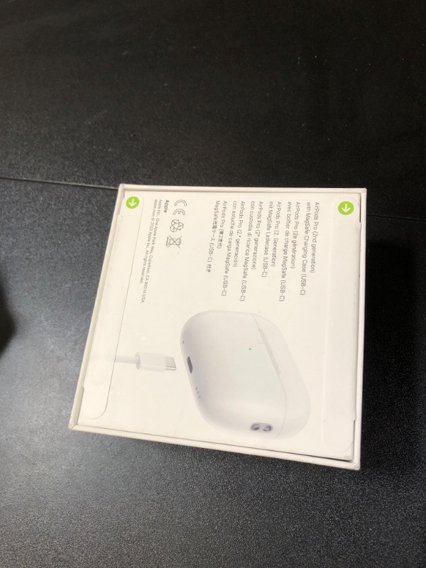 Photo 3 of Apple AirPods Pro (2nd Generation) Wireless Ear Buds with USB-C Charging, Up to 2X More Active Noise Cancelling Bluetooth Headphones, Transparency Mode, Adaptive Audio, Personalized Spatial Audio (FACTORY SEALED)