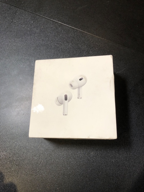 Photo 2 of Apple AirPods Pro (2nd Generation) Wireless Ear Buds with USB-C Charging, Up to 2X More Active Noise Cancelling Bluetooth Headphones, Transparency Mode, Adaptive Audio, Personalized Spatial Audio (FACTORY SEALED)