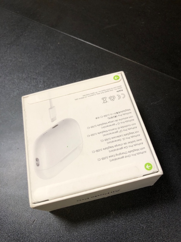 Photo 5 of Apple AirPods Pro (2nd Generation) Wireless Ear Buds with USB-C Charging, Up to 2X More Active Noise Cancelling Bluetooth Headphones, Transparency Mode, Adaptive Audio, Personalized Spatial Audio (FACTORY SEALED)
