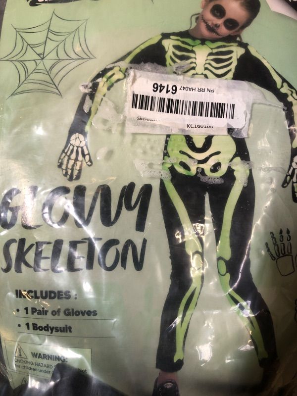 Photo 1 of KIDS HALLOWEEN COSPLAY SKELETON COSTUME 
SIZE 4-6