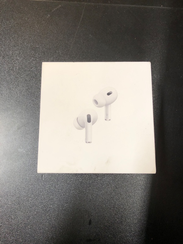 Photo 2 of Apple AirPods Pro (2nd Generation) Wireless Ear Buds with USB-C Charging, Up to 2X More Active Noise Cancelling Bluetooth Headphones, Transparency Mode, Adaptive Audio, Personalized Spatial Audio (factory sealed)
