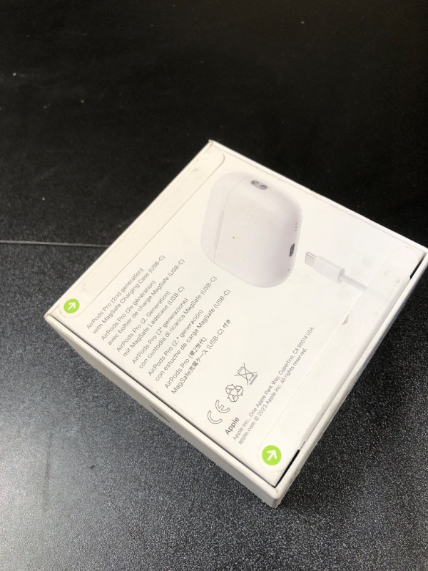 Photo 6 of Apple AirPods Pro (2nd Generation) Wireless Ear Buds with USB-C Charging, Up to 2X More Active Noise Cancelling Bluetooth Headphones, Transparency Mode, Adaptive Audio, Personalized Spatial Audio (factory sealed)

