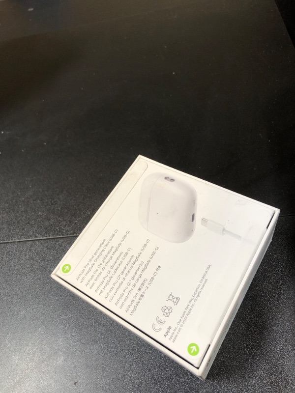 Photo 4 of Apple AirPods Pro (2nd Generation) Wireless Ear Buds with USB-C Charging, Up to 2X More Active Noise Cancelling Bluetooth Headphones, Transparency Mode, Adaptive Audio, Personalized Spatial Audio (factory sealed)
