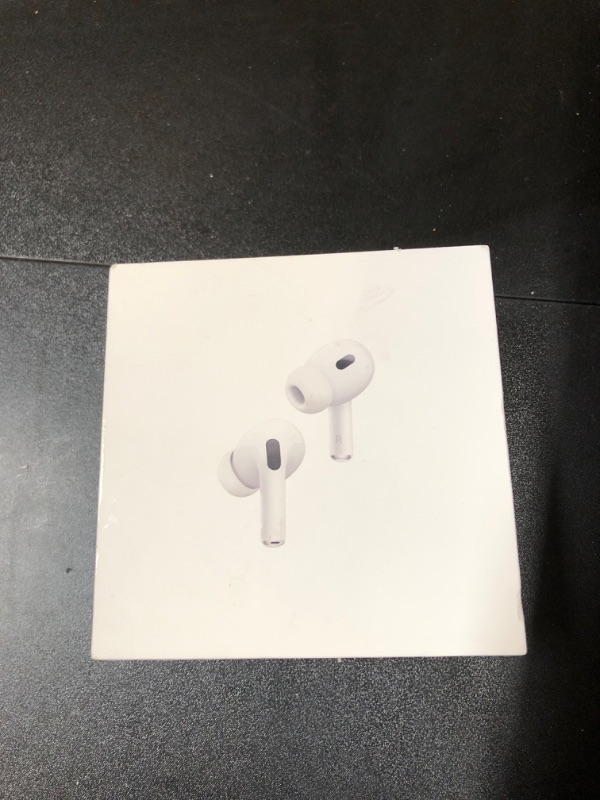 Photo 2 of Apple AirPods Pro (2nd Generation) Wireless Ear Buds with USB-C Charging, Up to 2X More Active Noise Cancelling Bluetooth Headphones, Transparency Mode, Adaptive Audio, Personalized Spatial Audio (factory sealed)