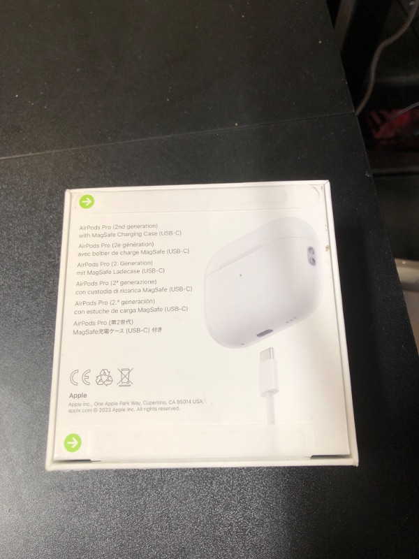 Photo 5 of Apple AirPods Pro (2nd Generation) Wireless Ear Buds with USB-C Charging, Up to 2X More Active Noise Cancelling Bluetooth Headphones, Transparency Mode, Adaptive Audio, Personalized Spatial Audio (factory sealed)
