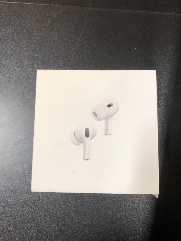 Photo 2 of Apple AirPods Pro (2nd Generation) Wireless Ear Buds with USB-C Charging, Up to 2X More Active Noise Cancelling Bluetooth Headphones, Transparency Mode, Adaptive Audio, Personalized Spatial Audio (factory sealed)