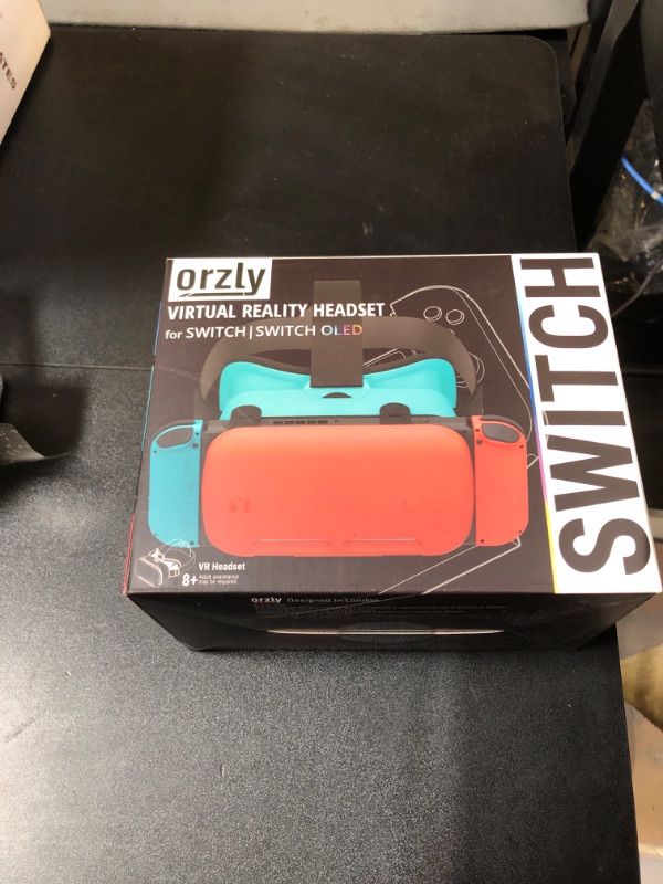 Photo 2 of Orzly VR Headset Designed for Nintendo Switch & Switch OLED Console with Adjustable Lens for a Virtual Reality Gaming Experience and for Labo VR - Colour Pop - Gift Boxed Edition Tanami