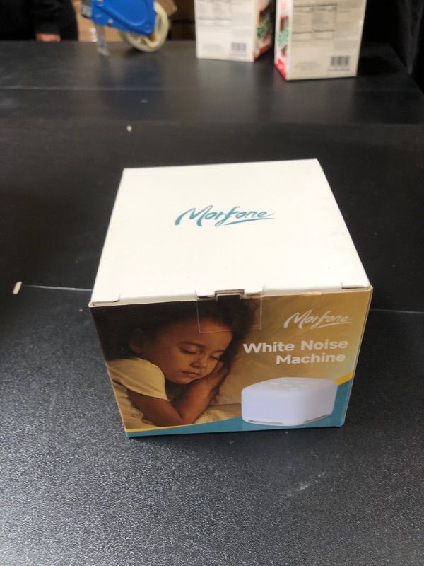 Photo 1 of Morfone White Noise Machine Baby with Voice Recording 30 Soothing Sounds Sleep Sounds Machines with 8 Colors Night Lights Auto Timer Adjustable Volume Brightness Memory Function for Kids Adults Black
